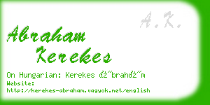 abraham kerekes business card